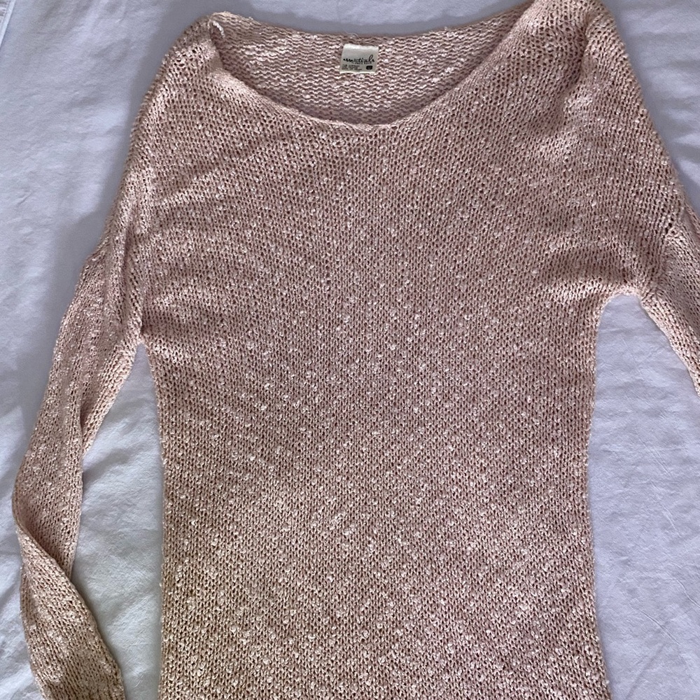 Blush pink knitted sweater